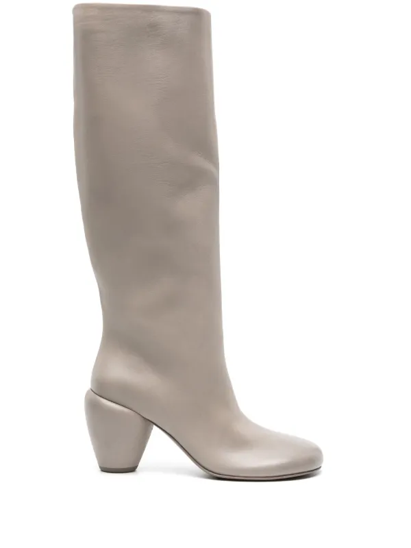 Mid heel outlet high boots