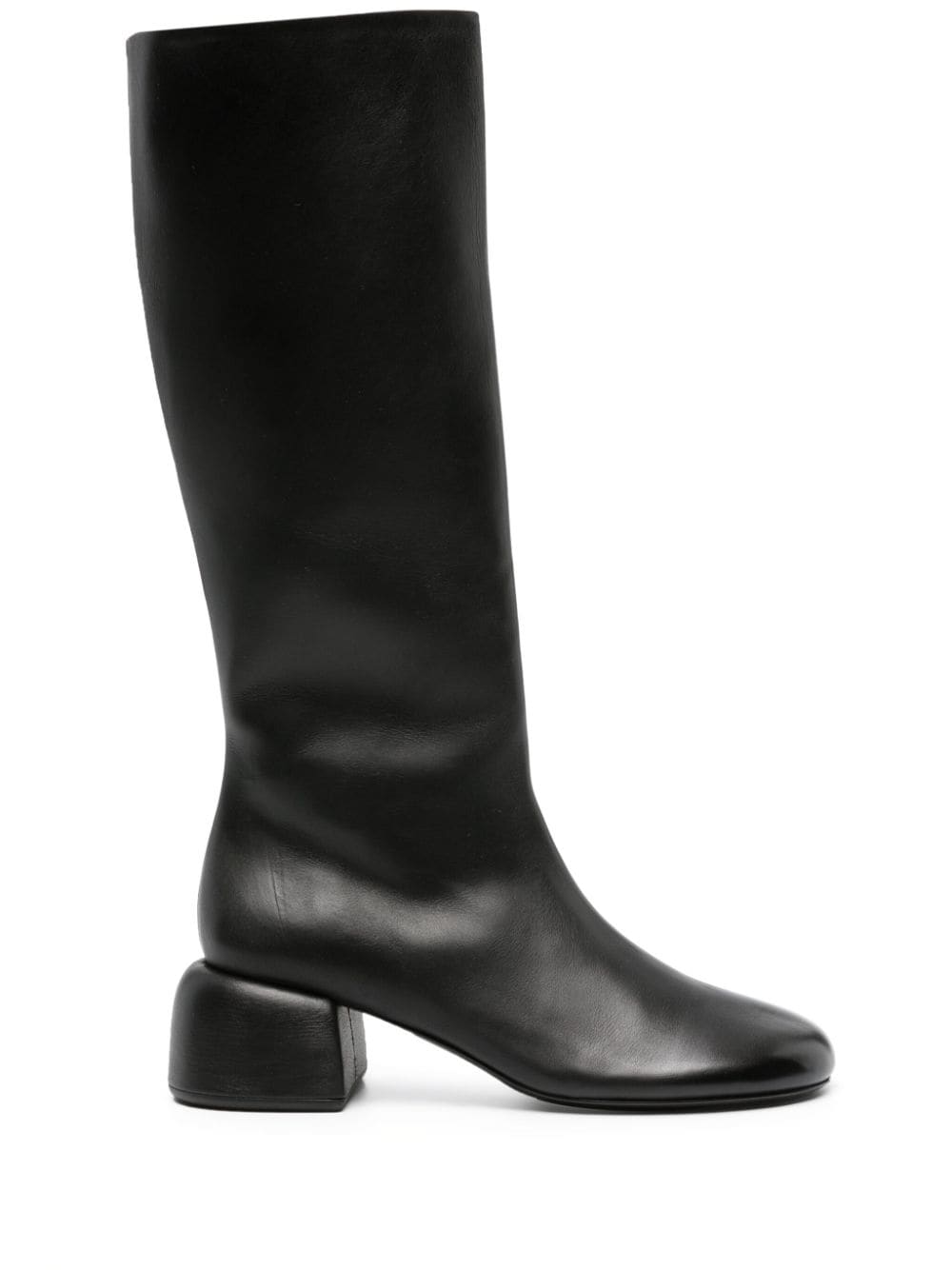 Marsèll Knee-length Leather Boots In Black