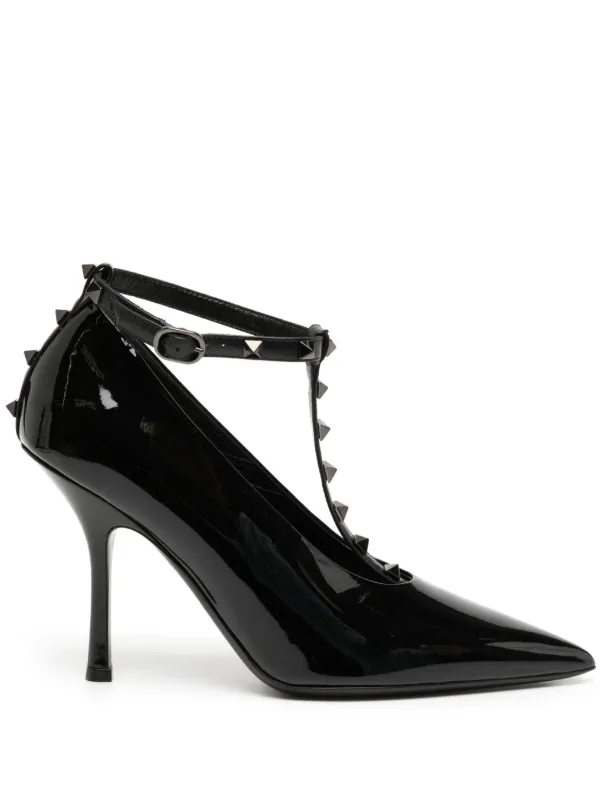 Valentino ロックスタッズ ストラップパンプス ブラック