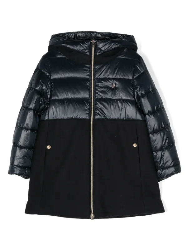 Herno Kids パネル パデッドコート | ブルー | FARFETCH JP 