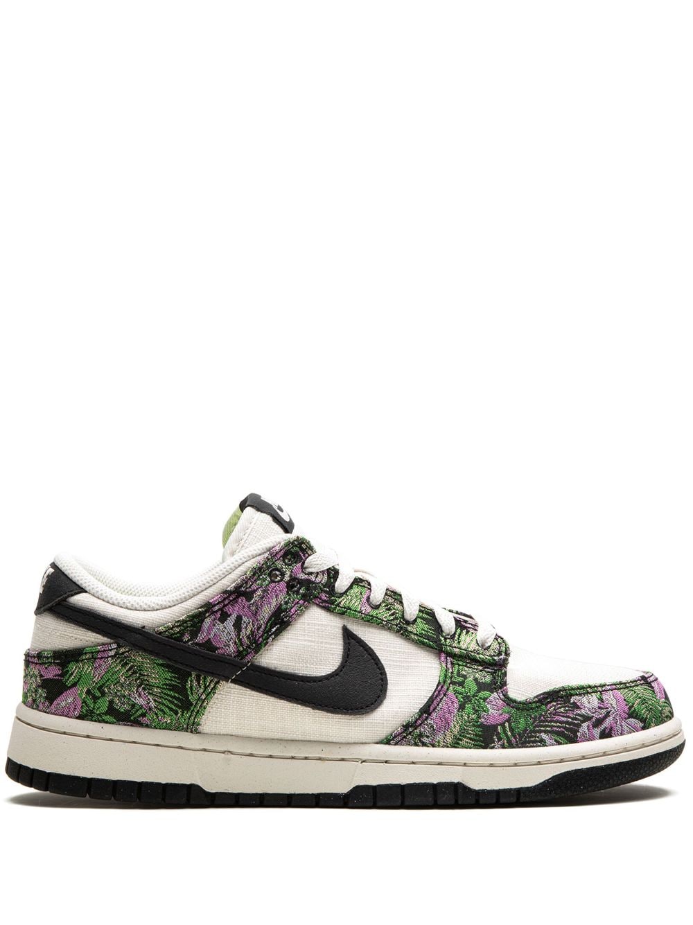 Nike Dunk Low "floral Tapestry" Sneakers In 030 Phantom/light Magenta/pink Foam/black
