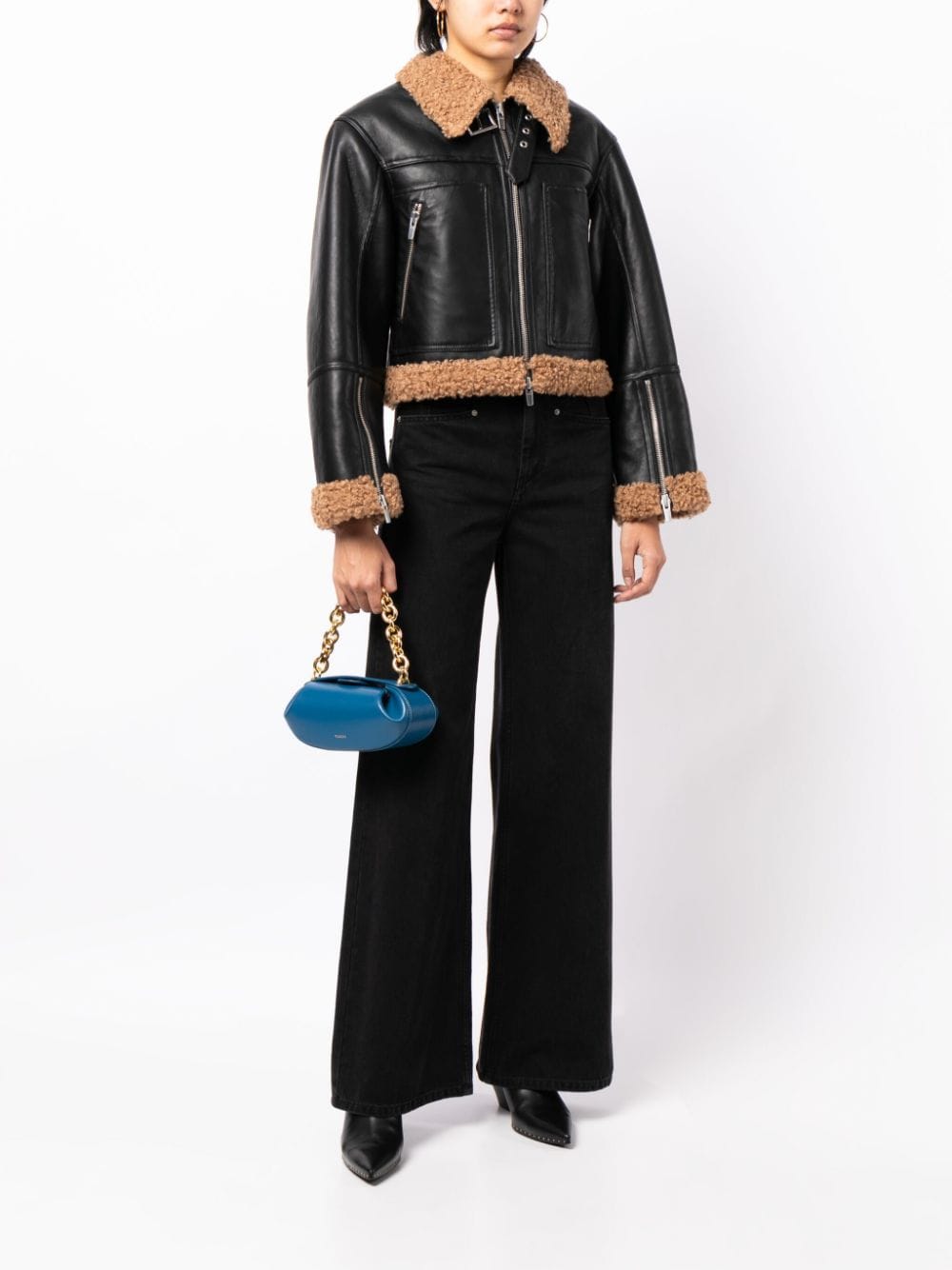A.L.C. Aspen faux-shearling jacket - Zwart