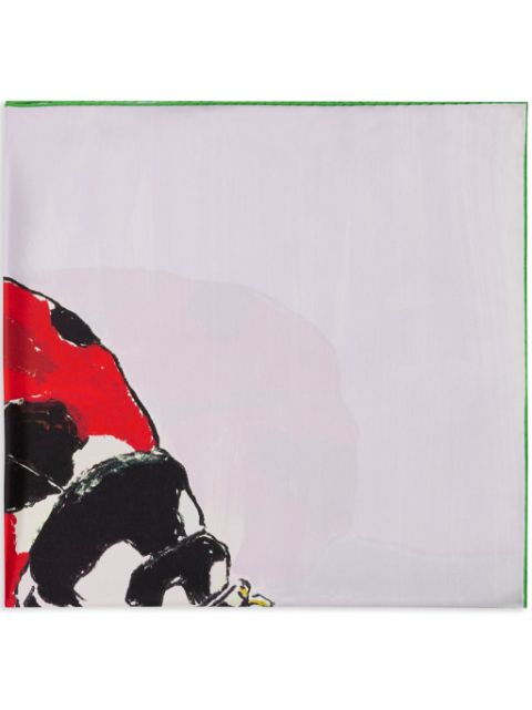 Burberry ladybird-print silk scarf Men