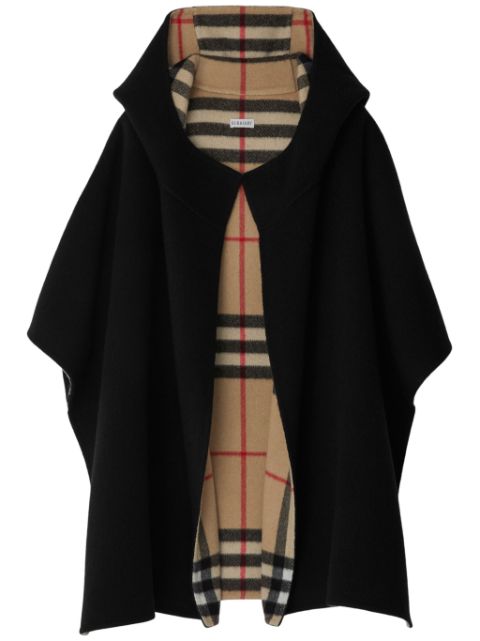 Burberry hooded cashmere cape