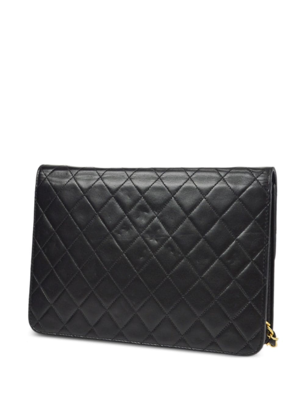 CHANEL Pre-Owned 1998 pre-owned CC gewatteerde schoudertas - Zwart