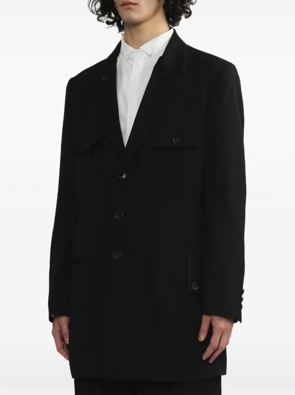 Yohji Yamamoto シングルジャケット | ブラック | FARFETCH JP