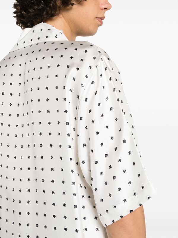 Black And White Polka Dot Printed Shirt