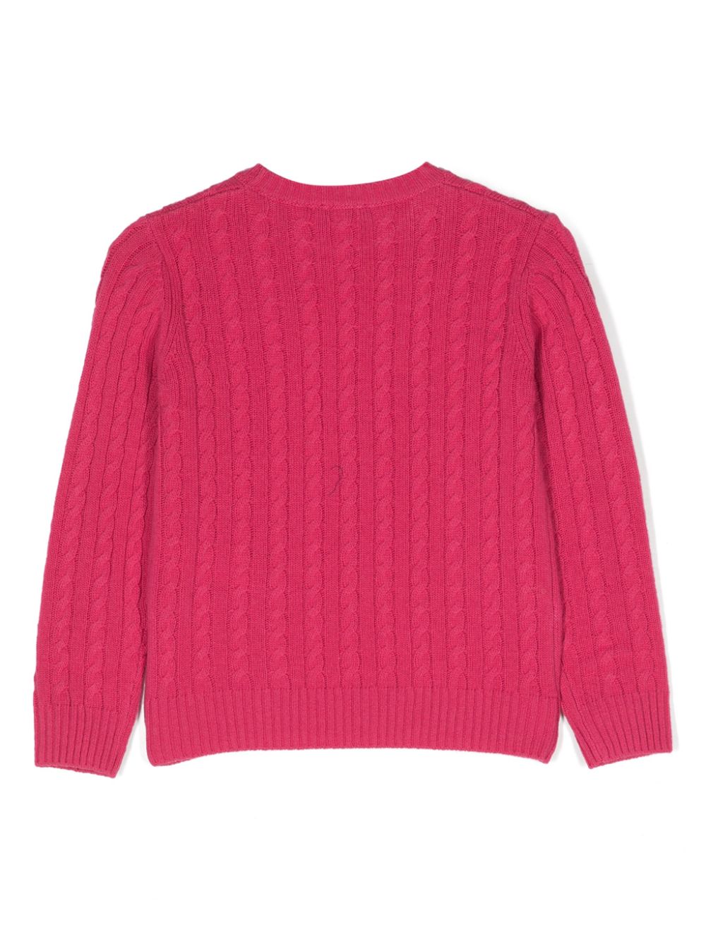 Il Gufo cable-knit wool jumper - Roze