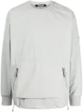 Spoonyard zip-pocket crew-neck sweatshirt - Grey