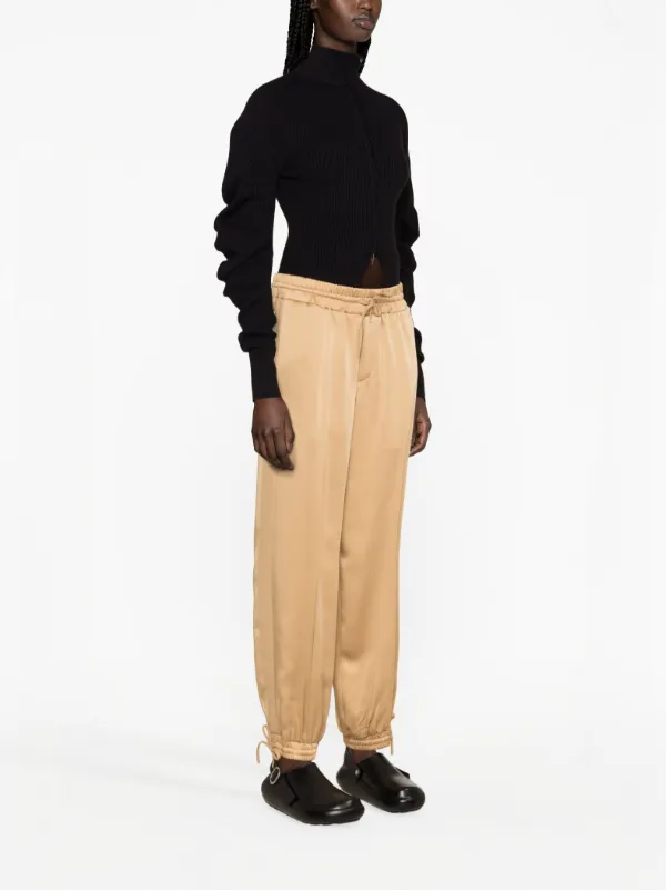 送料関税込★Jil Sander★サテンワイドレッグパンツ JIL SANDER サテン ワイドパンツ | NET-A-PORTER