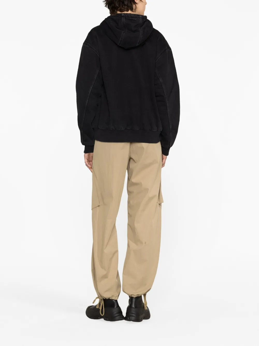 Carhartt Wide-fit Jacket In Dearborn Canvas With Quilted Lining In Black