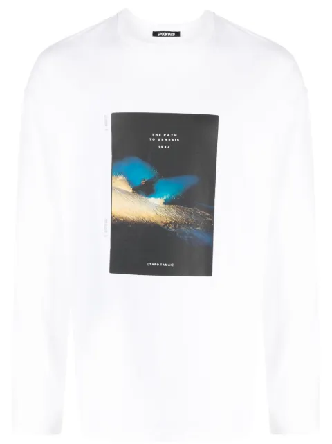 Spoonyard illustration-print cotton T-shirt