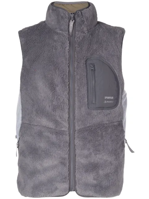 Spoonyard reversible logo-print fleece vest