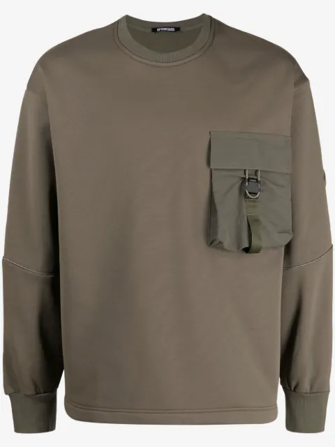 Spoonyard cargo-pocket jersey sweatshirt