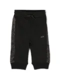 BOSS Kidswear logo-patch drawstring track pants - Black