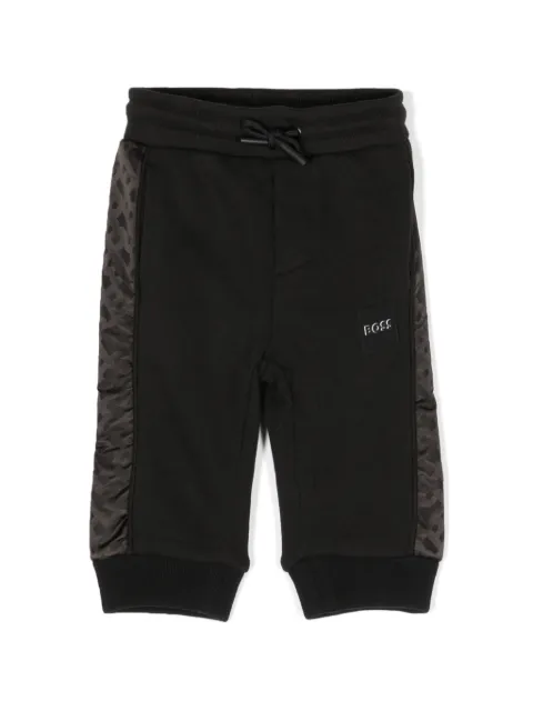 BOSS Kidswear logo-patch drawstring track pants