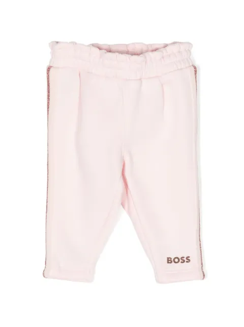 BOSS Kidswear glitter-detail track pants 