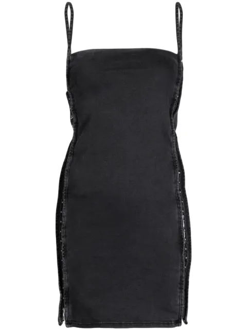Y/Project hook-and-eye denim minidress