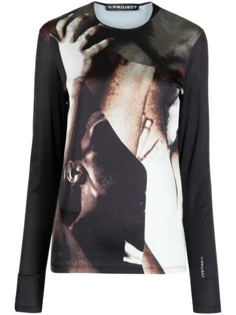 Y/Project playera con estampado Body Collage