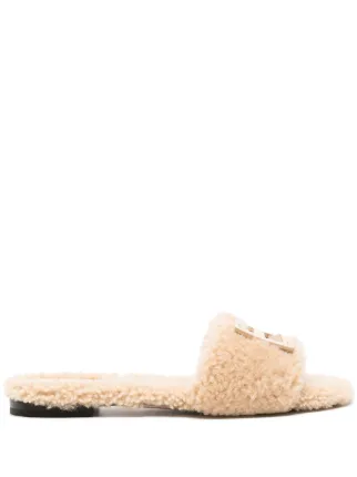 Fendi sheepskin slides outlet