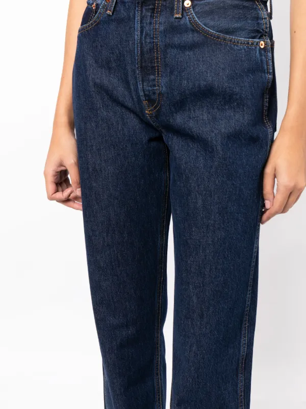 【関税込み】Re/Done ブルー ハイライズジーンズ RE/DONE ハイライズ ジーンズ | ブルー | FARFETCH JP