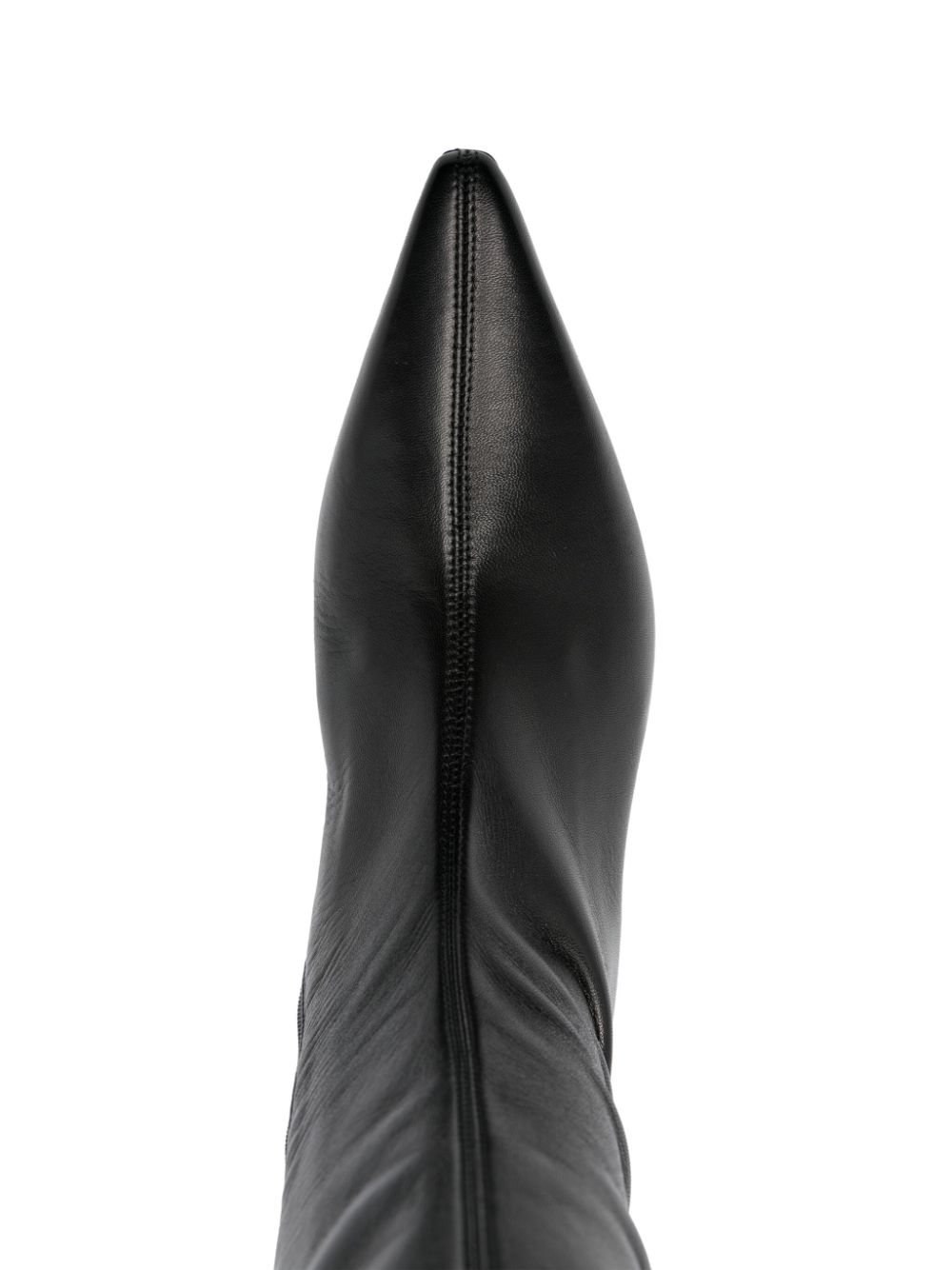 Shop Courrèges Scuba Stretch 60mm Leather Boots In Black