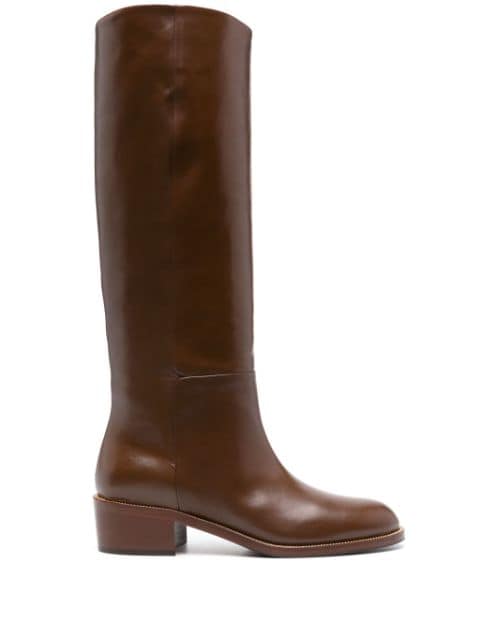 Aquazzura Sellier 40mm leather boots