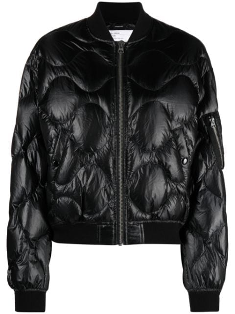 R13 band-collar padded jacket