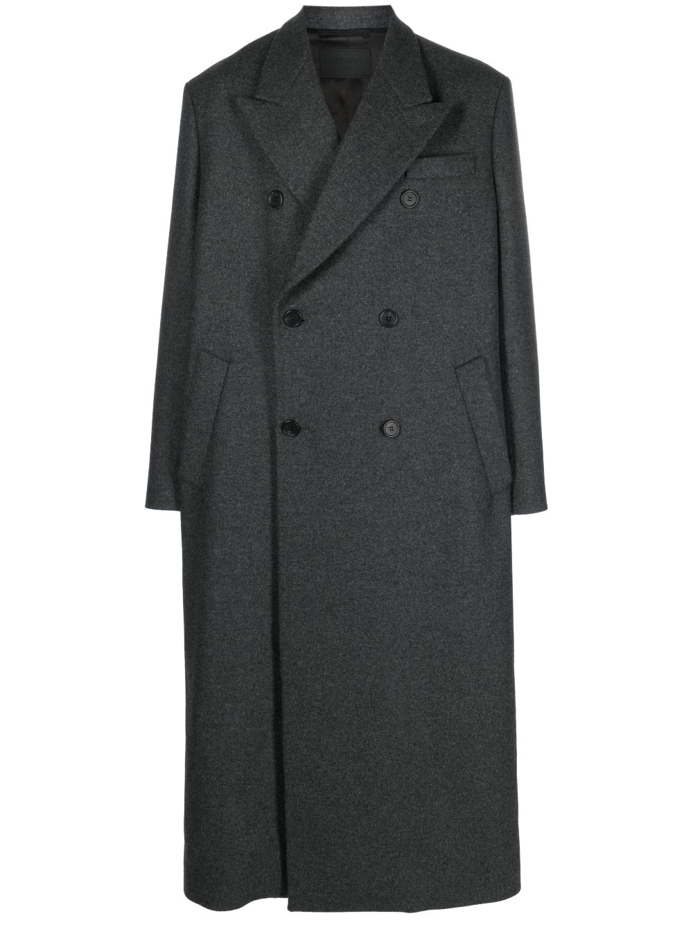 Prada Logo-appliqué Wool-cashmere Coat - Farfetch