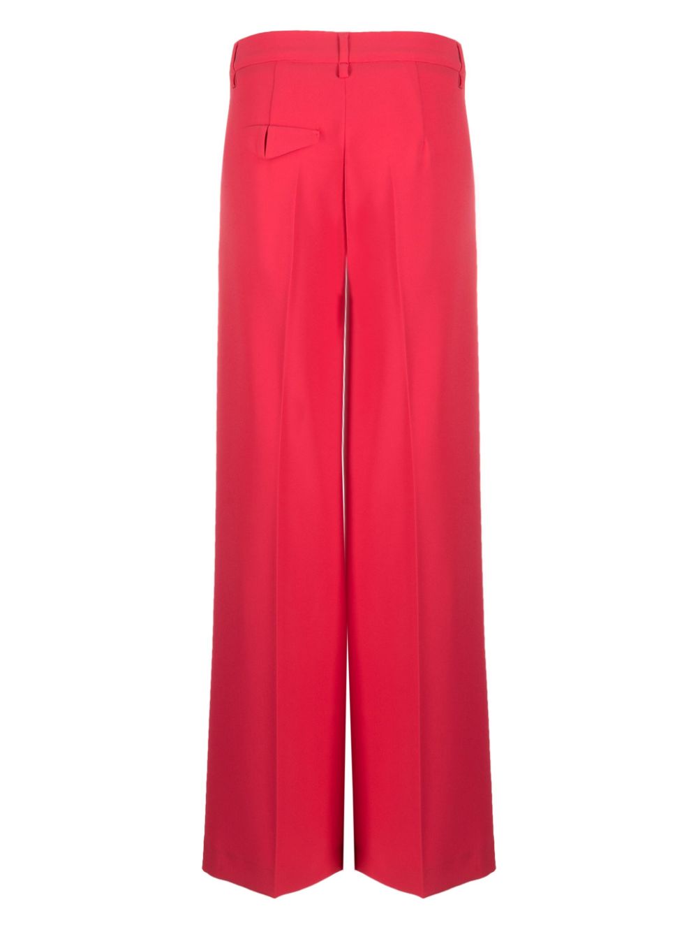 Luisa Cerano pressed-crease concealed-fastening tailored trousers - Rood