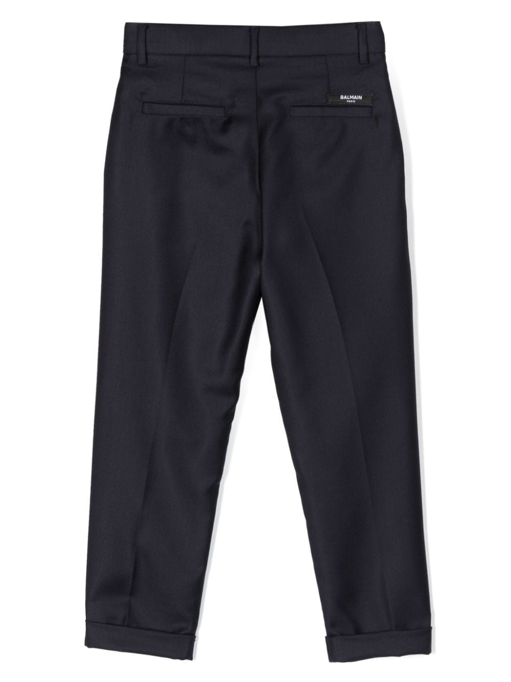 Balmain Kids Broek van scheerwol Blauw