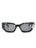 Philipp Plein Eyewear marbled square-frame sunglasses - Black