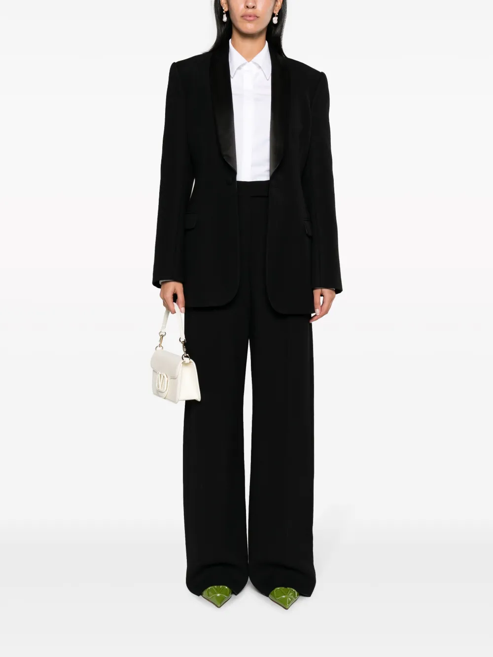 Valentino Garavani high-waisted tailored trousers - Zwart