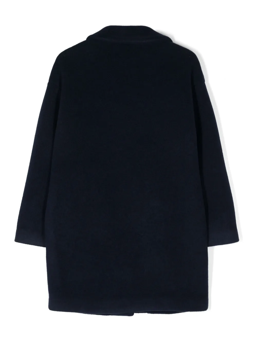 Shop Monnalisa Notched-lapels Single-breasted Coat In Blue