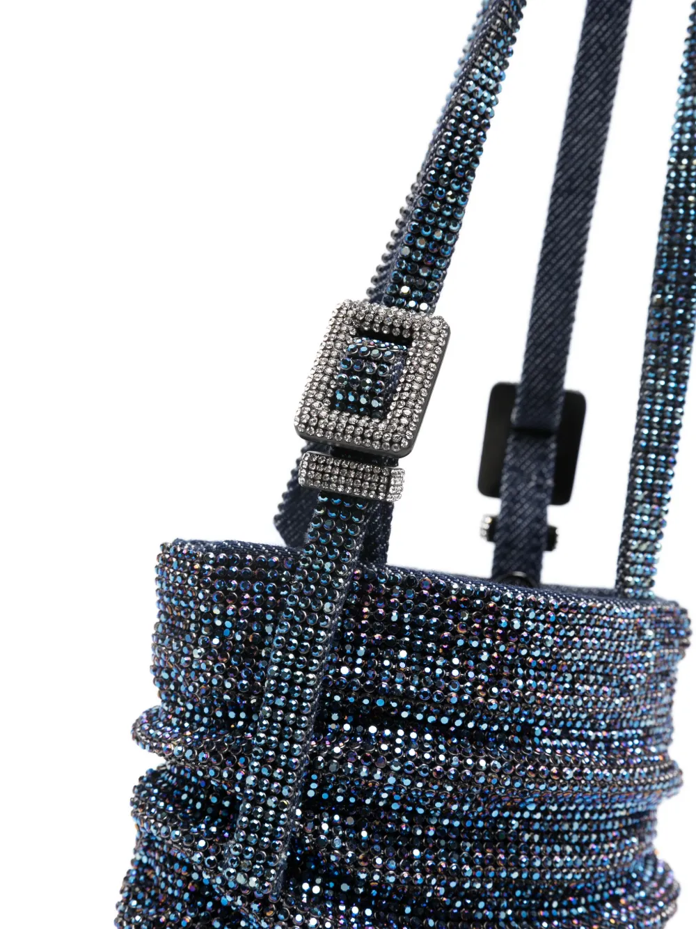 Benedetta Bruzziches rhinestone-embellished ruched mini bag | Bags | Image 4