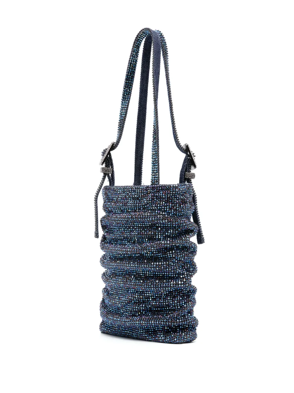 Benedetta Bruzziches rhinestone-embellished ruched mini bag | Mini Bags | Image 3