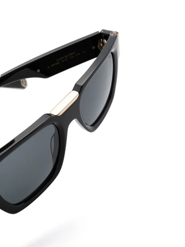Philipp Plein Eyewear スクエアフレーム サングラス | ブラック