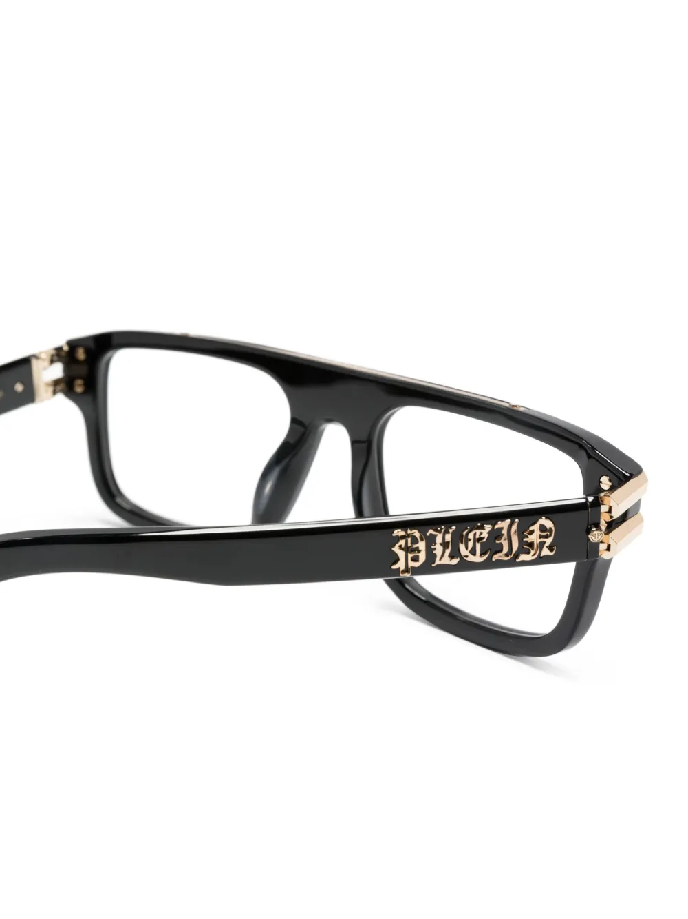 Philipp Plein Eyewear Zonnebril met vierkant montuur Zwart