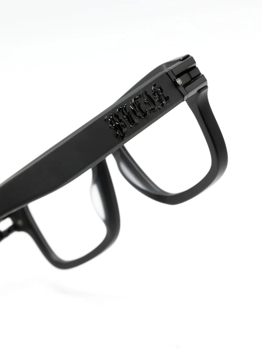 Affordable Philipp Plein logo-plaque square-frame glasses Men