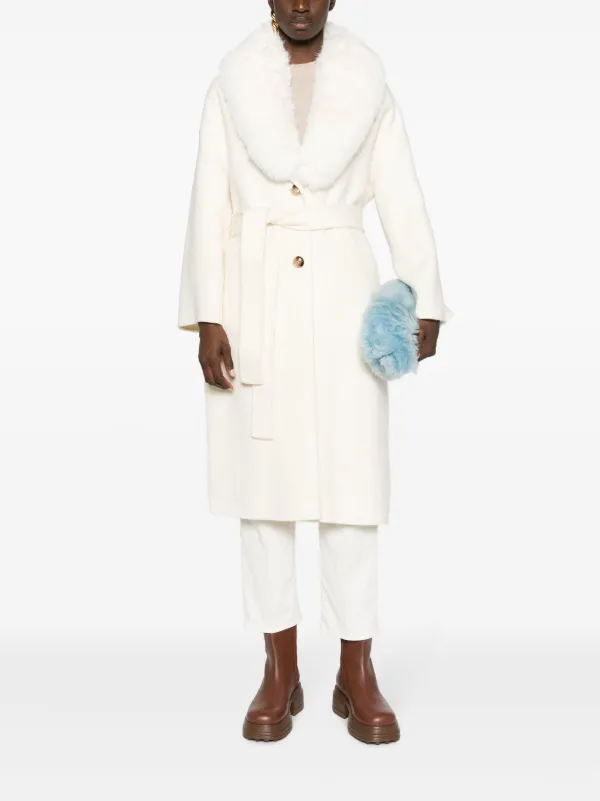 Ava Adore tied waist Cashmere Coat Farfetch