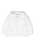 Save The Duck Kids logo-patch padded jacket - White