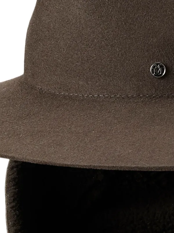 NWT Maison Michel Charles Rabbit Fur Felt‎ Fedora Wool Felt Maison Michel Charles Hat NWT Maison Michel  main image 4