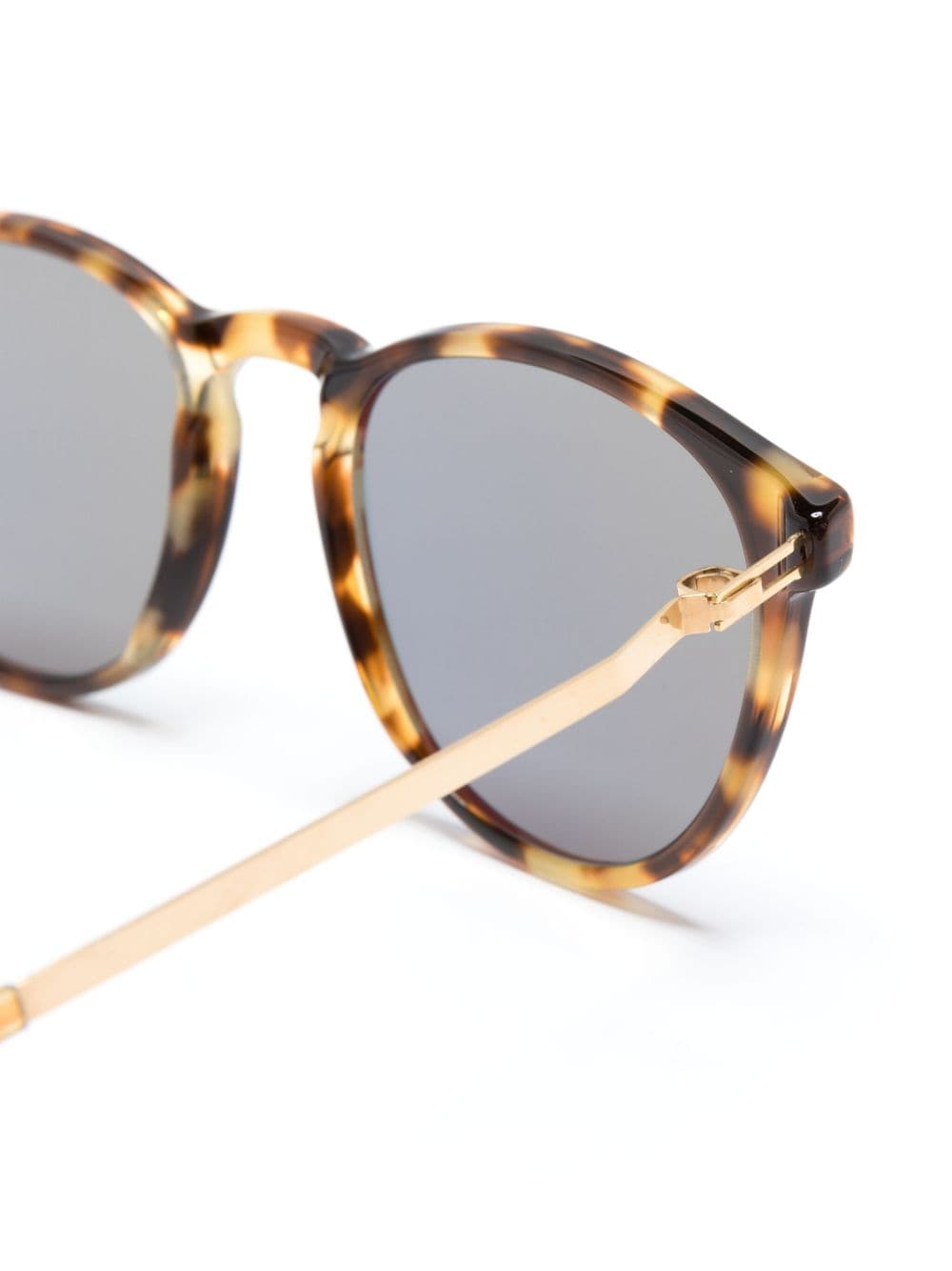 Shop Mykita Nukka 924 Round-frame Sunglasses In Brown
