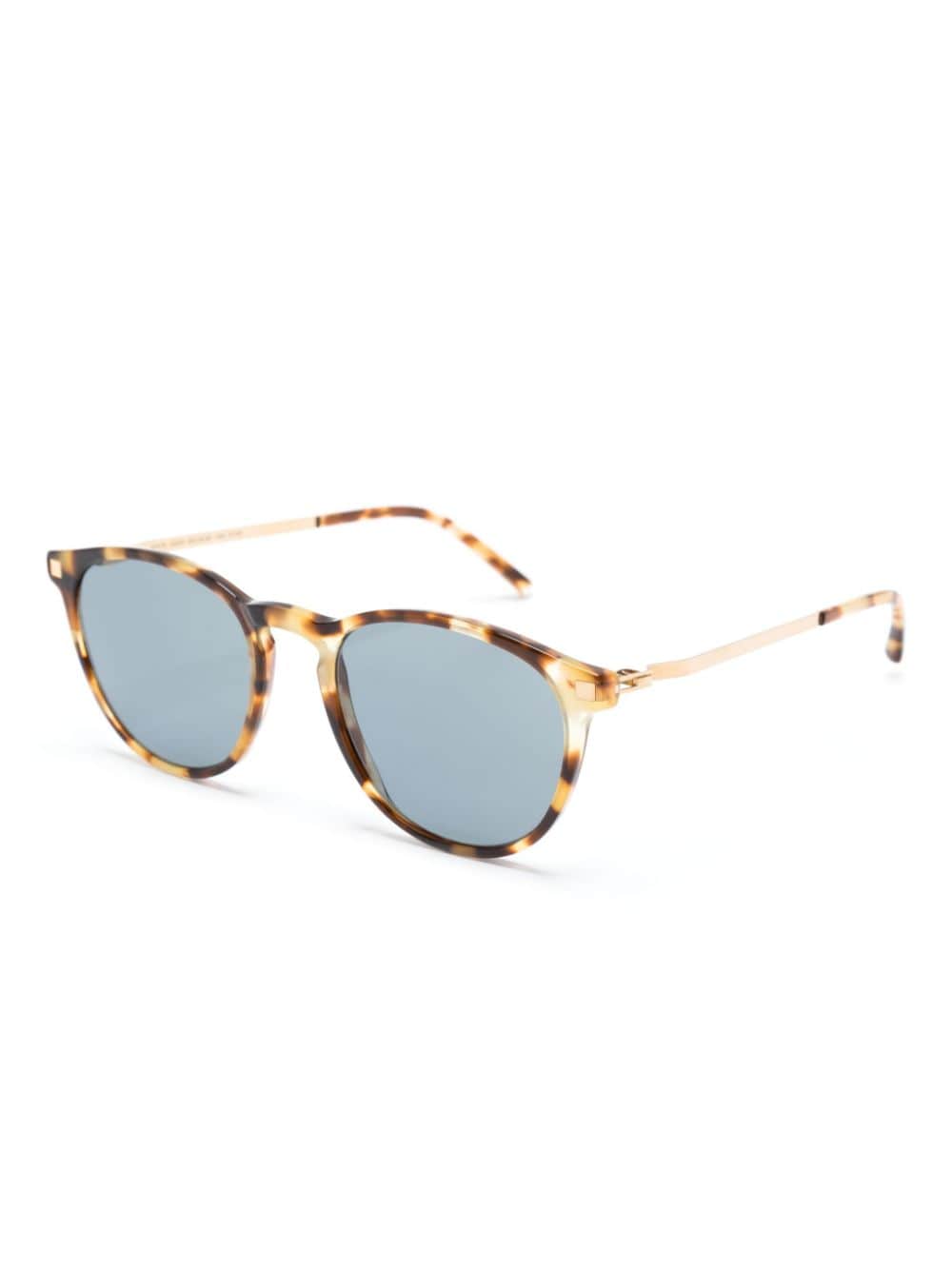 Shop Mykita Nukka 924 Round-frame Sunglasses In Brown