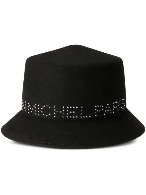 Maison Michel Arsene studded-logo bucket hat 