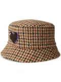 Maison Michel Axel shepherd's-check bucket hat - Brown