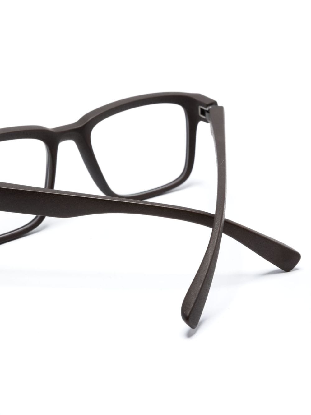 Shop Mykita Helicon Matte Square-frame Glasses In Brown