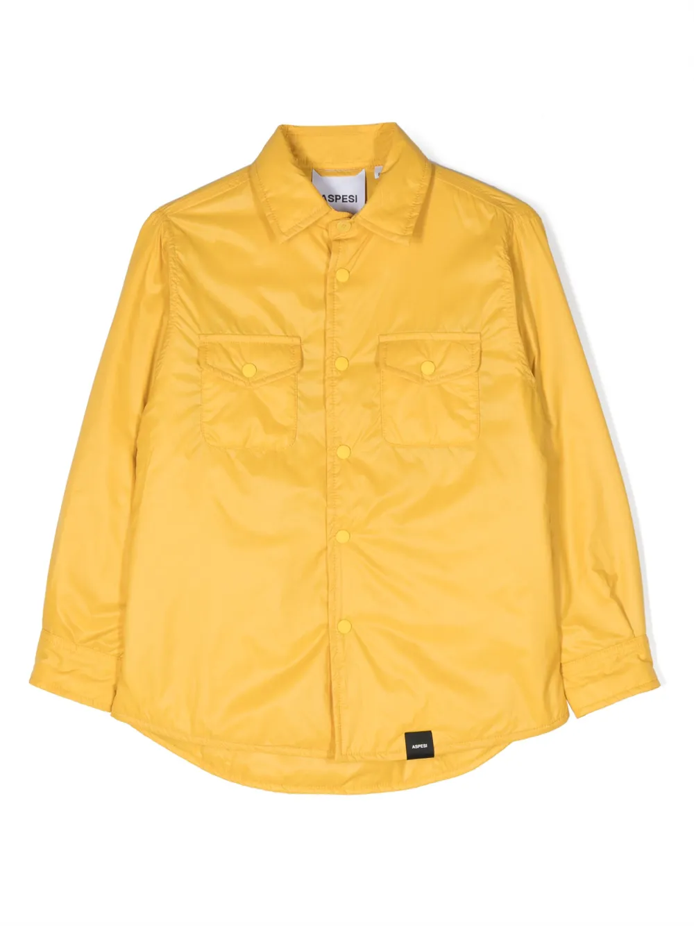 Aspesi Iconic Lightweight Shirt Jacket In Yellow