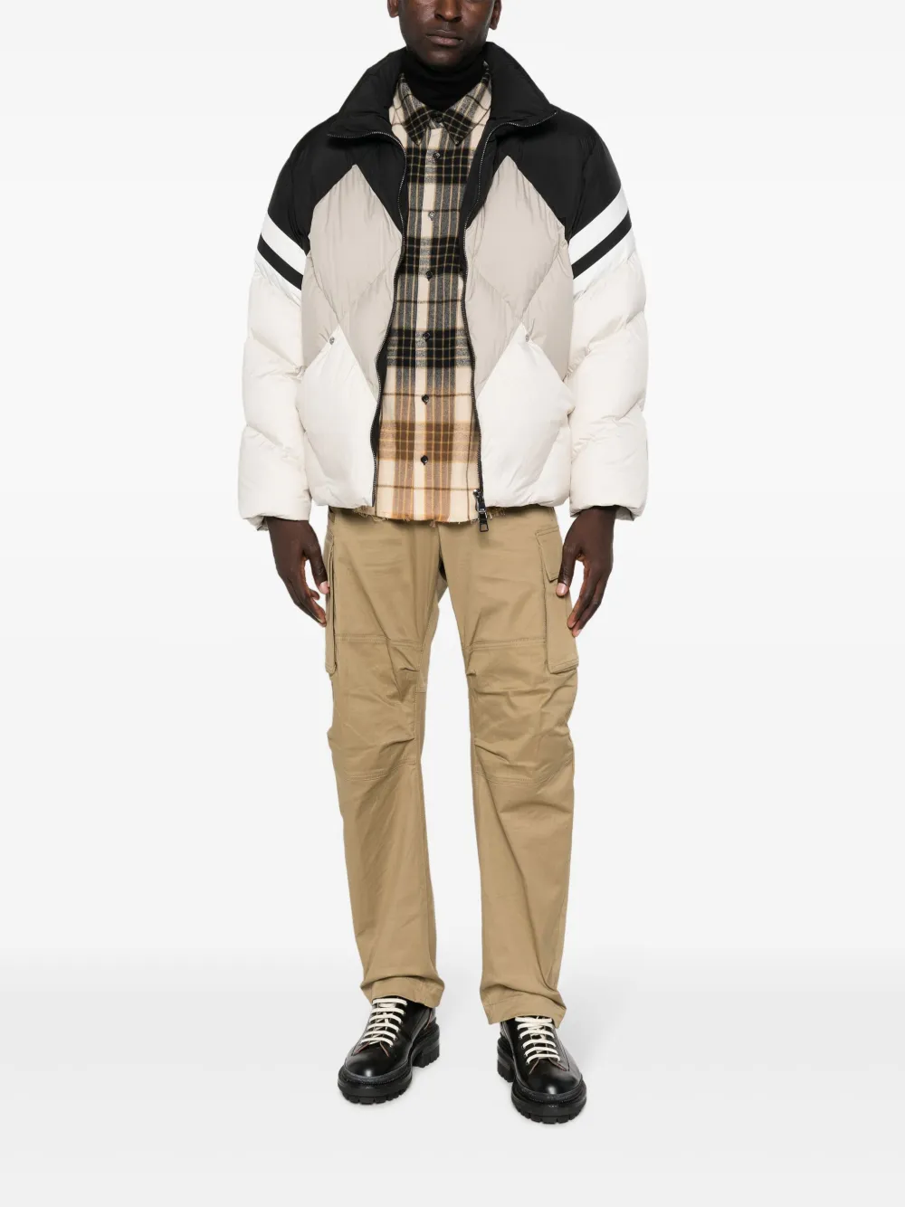 Neil Barrett Gewatteerd jack - Beige