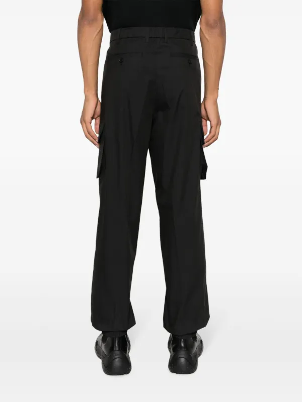 Neil Barrett cargo pockets Tapered Trousers Farfetch